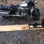 Plywood Motorcycle Wheel Chock