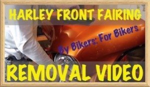 HARLEY FRONT FAIRING REMOVAL