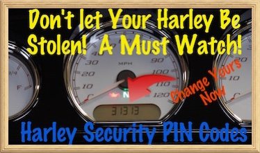 Harley Alarm Security PIN Code Override Video