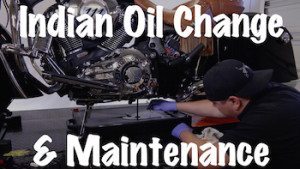 Video-Indian Motorcycle Oil Change, Maintenance, Inspection