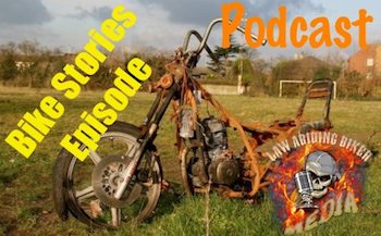 Junk rusty motorcycle biker podcast Art