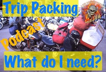 motorcycle trip packing overloaded safety art