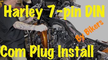 Harley 7-pin DIN Music & Commucations Kit Plug Install Video YT copy