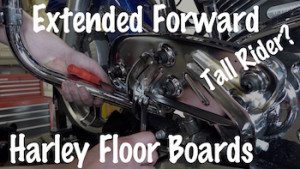 Install Harley Davidson Extended Floorboards Tall Rider Art Final YT copy