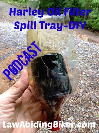 Harley Oil Filter Spill Tray Funnel DIY