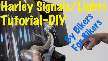 Harley black tail light signal bar replace video Art copy