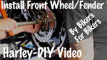 Remove Install Front Fender Wheel on Harley Yt copy