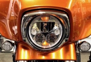 Vision X LED Headlight for Harley