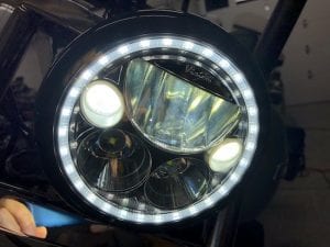 LED headlights for Harley, Indian, & metric motorcycles