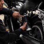 Progressive 944 rear suspension for Harley