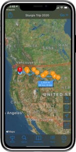 motorcycle trip planning app