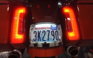 Ciro Curved Plate Frame Harley LED
