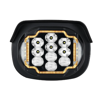 Hogworkz Silvertooth & Goldtooth LED headlight Harley Street Glide
